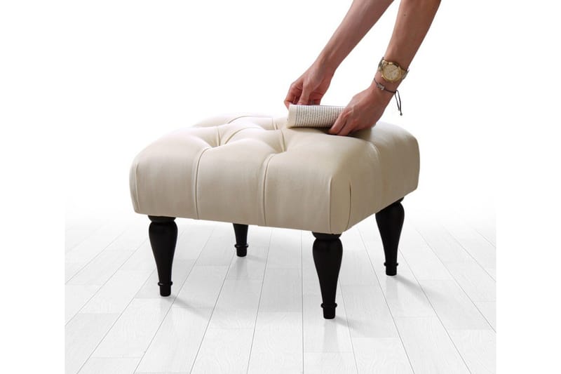 Frankfort Sittpuff 51 cm - Beige - Möbler - Vardagsrum - Stolar & sittmöbler - Sittpuff