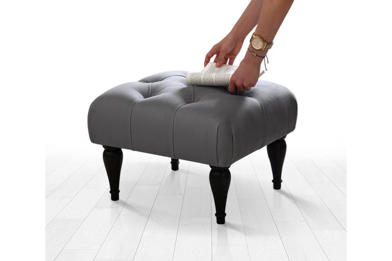 Frankfort Sittpuff 51 cm - Grå - Möbler - Vardagsrum - Stolar & sittmöbler - Sittpuff