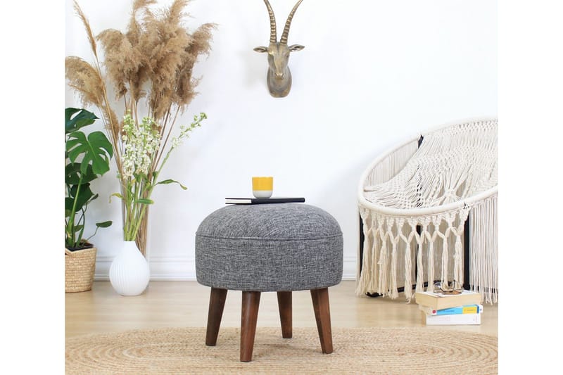 Fredericton Sittpuff 45 cm - Grå - Möbler - Vardagsrum - Stolar & sittmöbler - Sittpuff