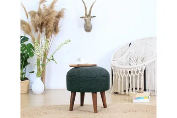 Fredericton Sittpuff 45 cm - Grön - Möbler - Vardagsrum - Stolar & sittmöbler - Sittpuff