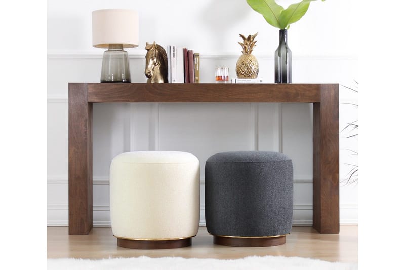 Galena Sittpuff 42 cm - Beige - Möbler - Vardagsrum - Stolar & sittmöbler - Sittpuff