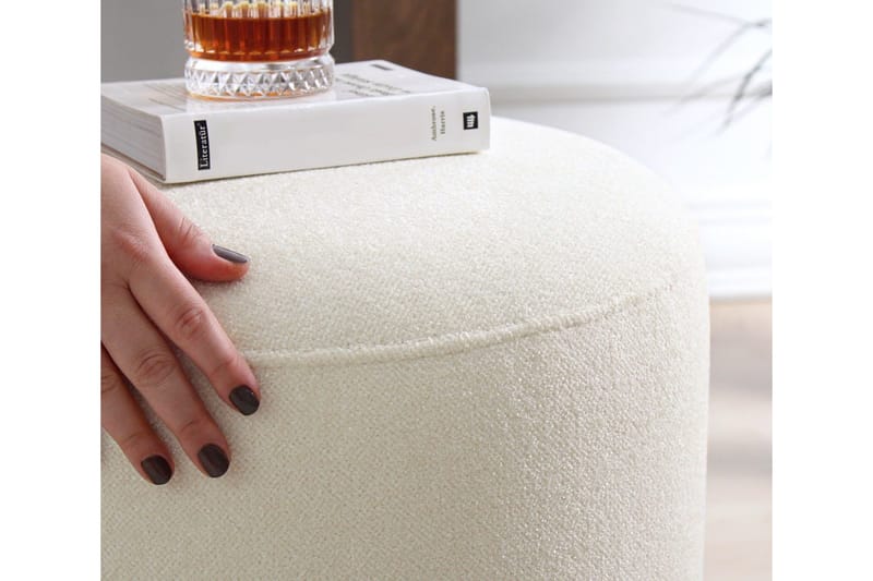 Galena Sittpuff 42 cm - Beige - Möbler - Vardagsrum - Stolar & sittmöbler - Sittpuff