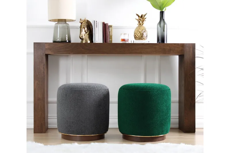 Galena Sittpuff 42 cm - Grå - Möbler - Vardagsrum - Stolar & sittmöbler - Sittpuff