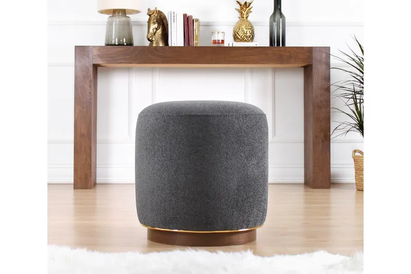 Galena Sittpuff 42 cm - Grå - Möbler - Vardagsrum - Stolar & sittmöbler - Sittpuff