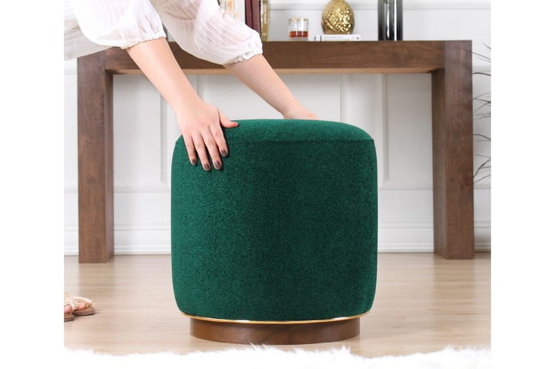 Galena Sittpuff 42 cm - Mörkgrön - Möbler - Vardagsrum - Stolar & sittmöbler - Sittpuff