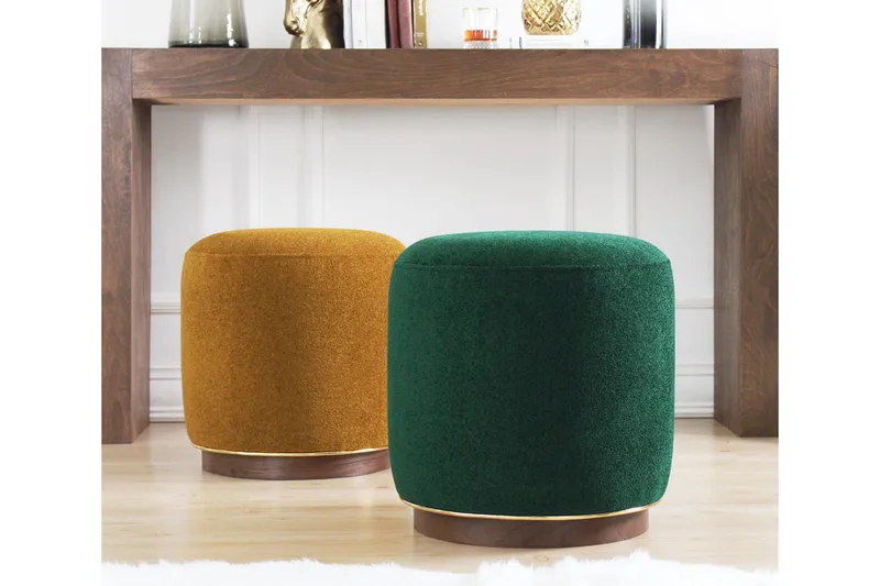 Galena Sittpuff 42 cm - Mörkgrön - Möbler - Vardagsrum - Stolar & sittmöbler - Sittpuff