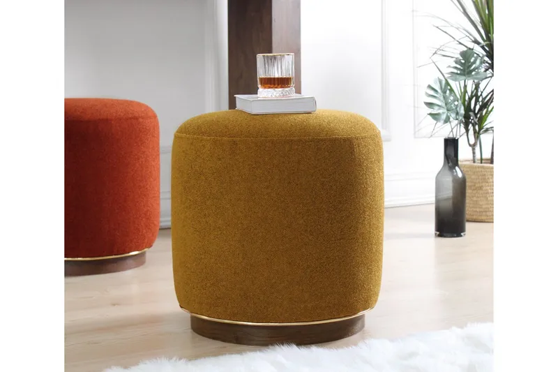 Galena Sittpuff 42 cm - Olivgrön - Möbler - Vardagsrum - Stolar & sittmöbler - Sittpuff