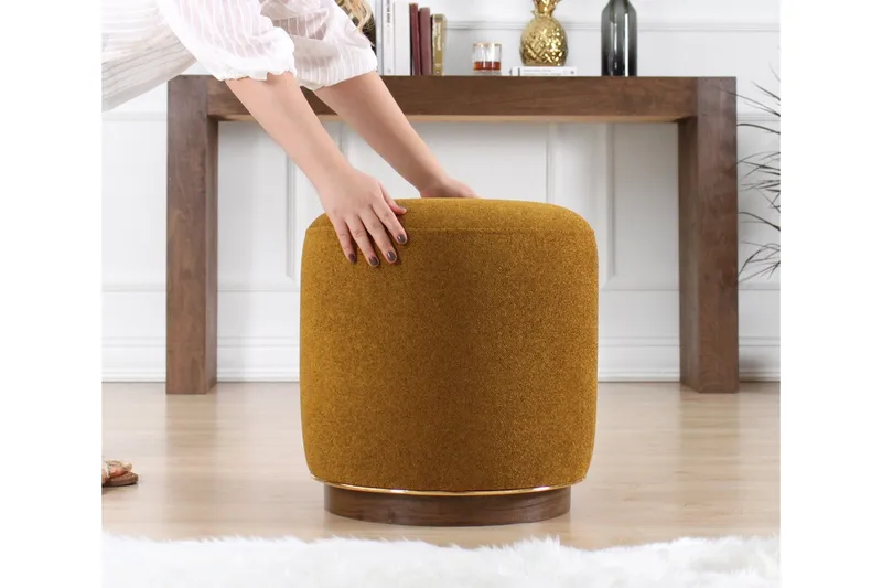 Galena Sittpuff 42 cm - Olivgrön - Möbler - Vardagsrum - Stolar & sittmöbler - Sittpuff