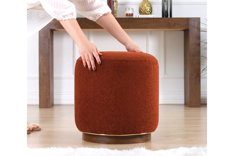 Galena Sittpuff 42 cm - Röd - Möbler - Vardagsrum - Stolar & sittmöbler - Sittpuff