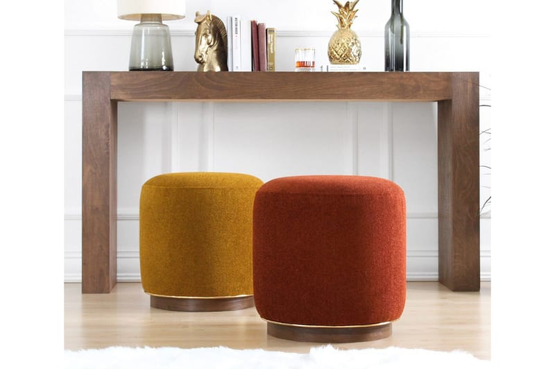 Galena Sittpuff 42 cm - Röd - Möbler - Vardagsrum - Stolar & sittmöbler - Sittpuff