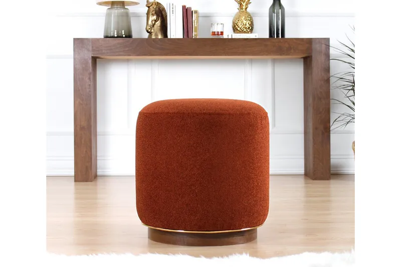 Galena Sittpuff 42 cm - Röd - Möbler - Vardagsrum - Stolar & sittmöbler - Sittpuff