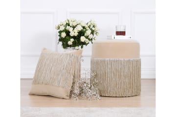 Glassboro Sittpuff 40 cm - Beige - Möbler - Vardagsrum - Stolar & sittmöbler - Sittpuff