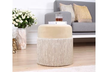 Glassboro Sittpuff 40 cm - Beige - Möbler - Vardagsrum - Stolar & sittmöbler - Sittpuff