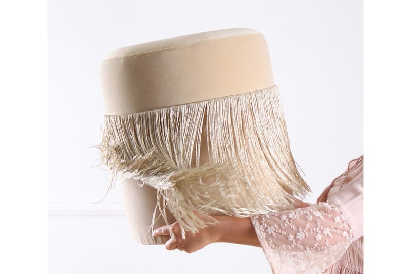 Glassboro Sittpuff 40 cm - Beige - Möbler - Vardagsrum - Stolar & sittmöbler - Sittpuff