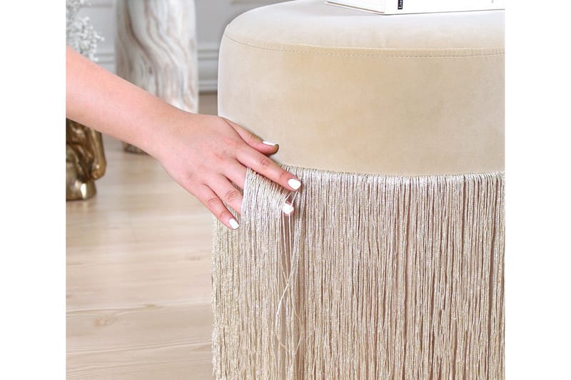 Glassboro Sittpuff 40 cm - Beige - Möbler - Vardagsrum - Stolar & sittmöbler - Sittpuff