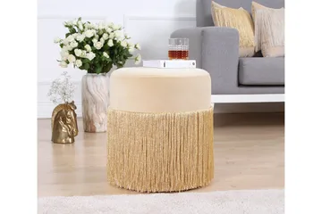Glassboro Sittpuff 40 cm - Guld - Möbler - Vardagsrum - Stolar & sittmöbler - Sittpuff