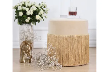Glassboro Sittpuff 40 cm - Guld - Möbler - Vardagsrum - Stolar & sittmöbler - Sittpuff