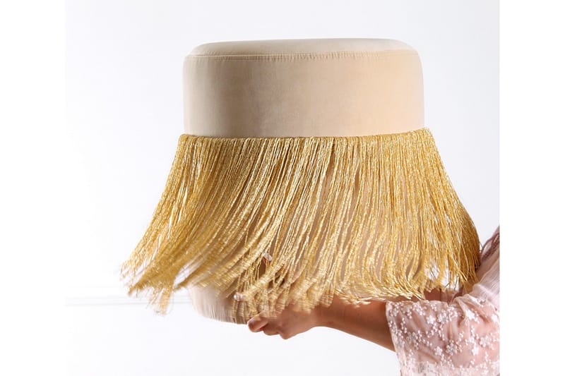 Glassboro Sittpuff 40 cm - Guld - Möbler - Vardagsrum - Stolar & sittmöbler - Sittpuff