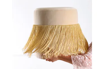 Glassboro Sittpuff 40 cm - Guld - Möbler - Vardagsrum - Stolar & sittmöbler - Sittpuff