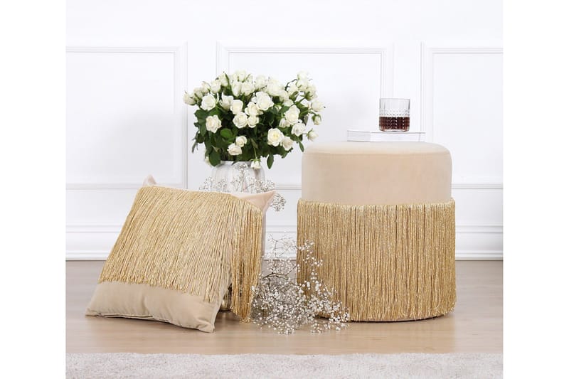 Glassboro Sittpuff 40 cm - Guld - Möbler - Vardagsrum - Stolar & sittmöbler - Sittpuff