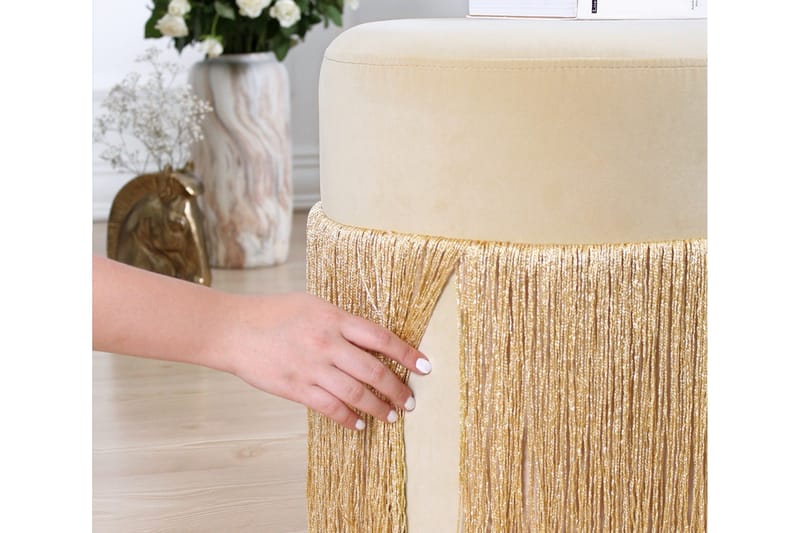 Glassboro Sittpuff 40 cm - Guld - Möbler - Vardagsrum - Stolar & sittmöbler - Sittpuff