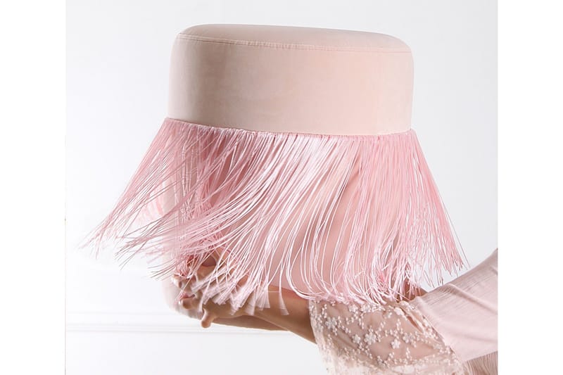 Glassboro Sittpuff 40 cm - Rosa - Möbler - Vardagsrum - Stolar & sittmöbler - Sittpuff