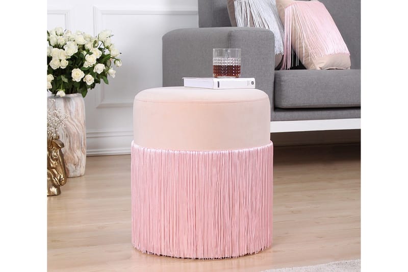 Glassboro Sittpuff 40 cm - Rosa - Möbler - Vardagsrum - Stolar & sittmöbler - Sittpuff