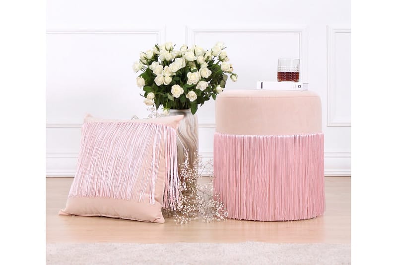 Glassboro Sittpuff 40 cm - Rosa - Möbler - Vardagsrum - Stolar & sittmöbler - Sittpuff
