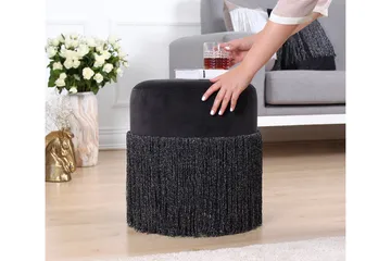 Glassboro Sittpuff 40 cm - Svart - Möbler - Vardagsrum - Stolar & sittmöbler - Sittpuff