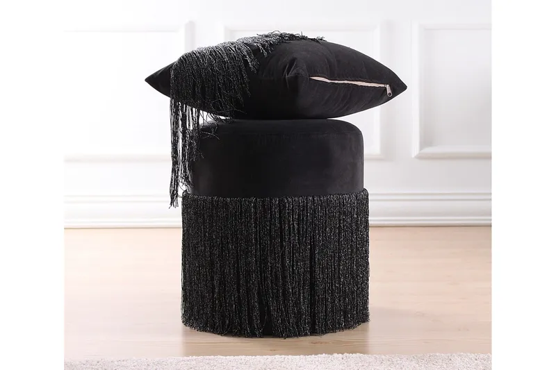 Glassboro Sittpuff 40 cm - Svart - Möbler - Vardagsrum - Stolar & sittmöbler - Sittpuff