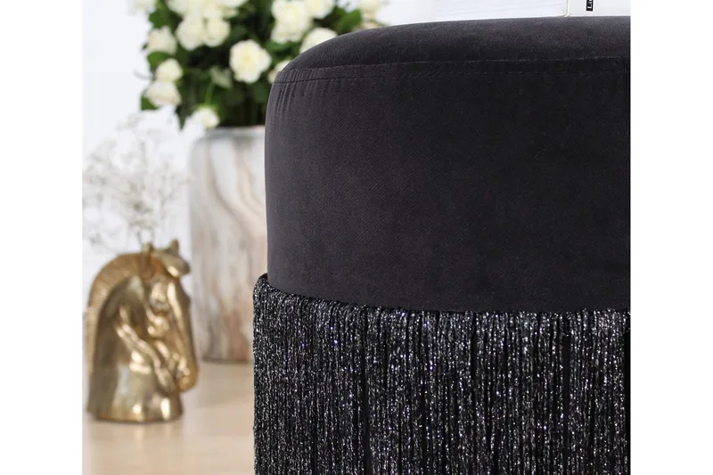 Glassboro Sittpuff 40 cm - Svart - Möbler - Vardagsrum - Stolar & sittmöbler - Sittpuff