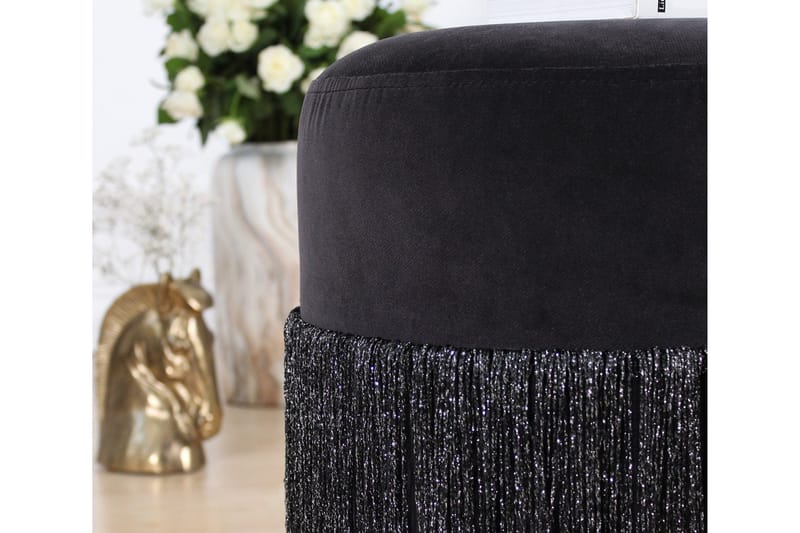 Glassboro Sittpuff 40 cm - Svart - Möbler - Vardagsrum - Stolar & sittmöbler - Sittpuff
