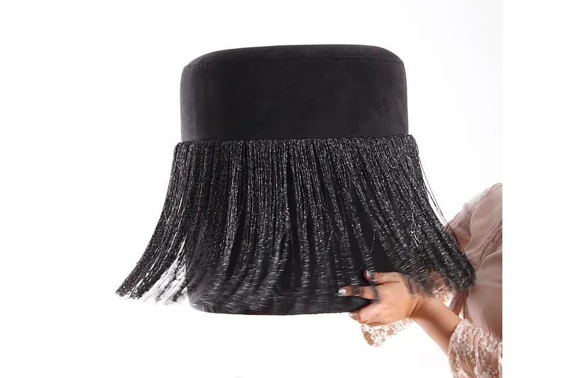 Glassboro Sittpuff 40 cm - Svart - Möbler - Vardagsrum - Stolar & sittmöbler - Sittpuff