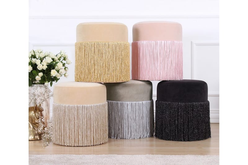 Glassboro Sittpuff 40 cm - Svart - Möbler - Vardagsrum - Stolar & sittmöbler - Sittpuff