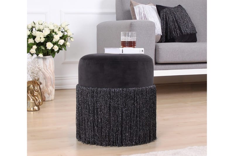 Glassboro Sittpuff 40 cm - Svart - Möbler - Vardagsrum - Stolar & sittmöbler - Sittpuff