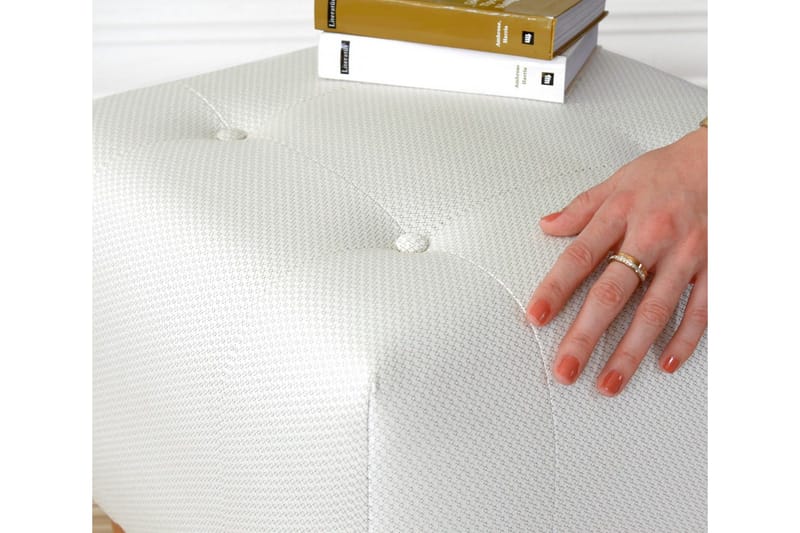 Grants Sittpuff 43 cm - Beige - Möbler - Vardagsrum - Stolar & sittmöbler - Sittpuff