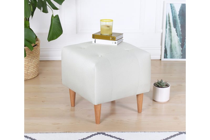 Grants Sittpuff 43 cm - Beige - Möbler - Vardagsrum - Stolar & sittmöbler - Sittpuff