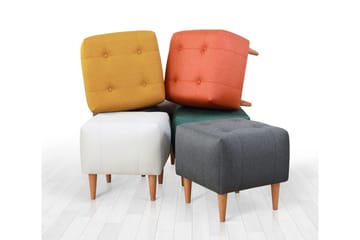 Grants Sittpuff 43 cm - Beige - Möbler - Vardagsrum - Stolar & sittmöbler - Sittpuff