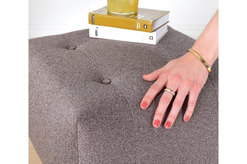 Grants Sittpuff 43 cm - Brun - Möbler - Vardagsrum - Stolar & sittmöbler - Sittpuff