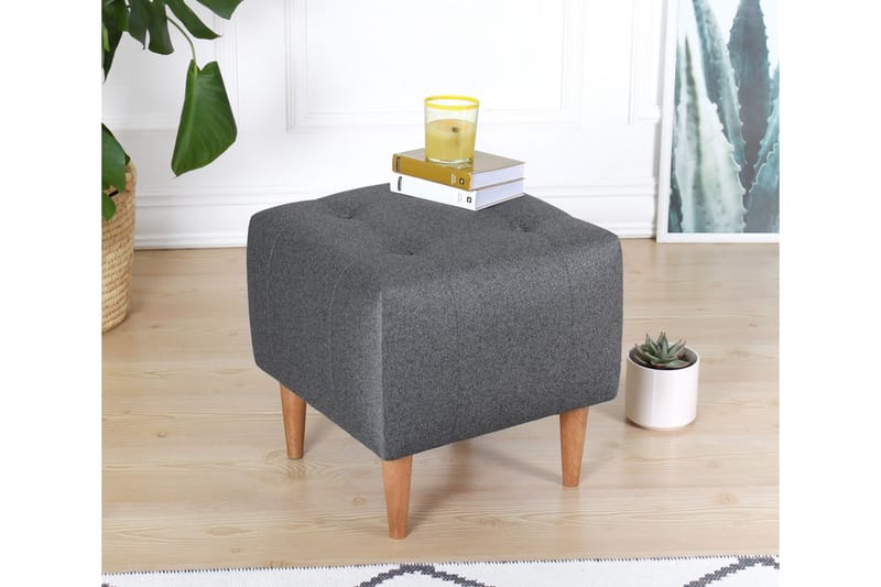 Grants Sittpuff 43 cm - Grå - Möbler - Vardagsrum - Stolar & sittmöbler - Sittpuff