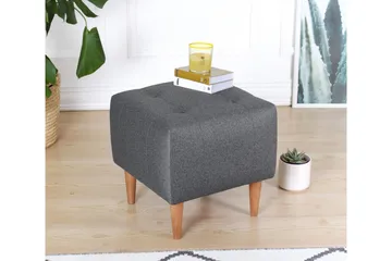 Grants Sittpuff 43 cm - Grå - Möbler - Vardagsrum - Stolar & sittmöbler - Sittpuff
