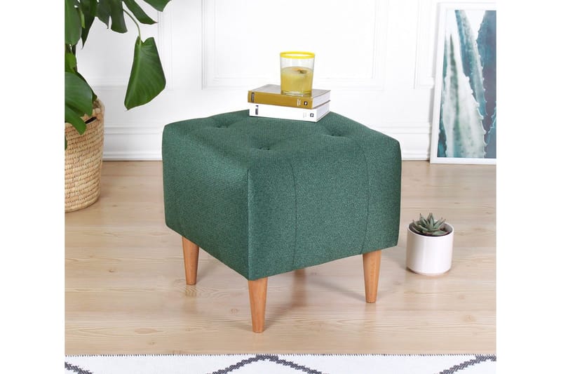 Grants Sittpuff 43 cm - Grön - Möbler - Vardagsrum - Stolar & sittmöbler - Sittpuff