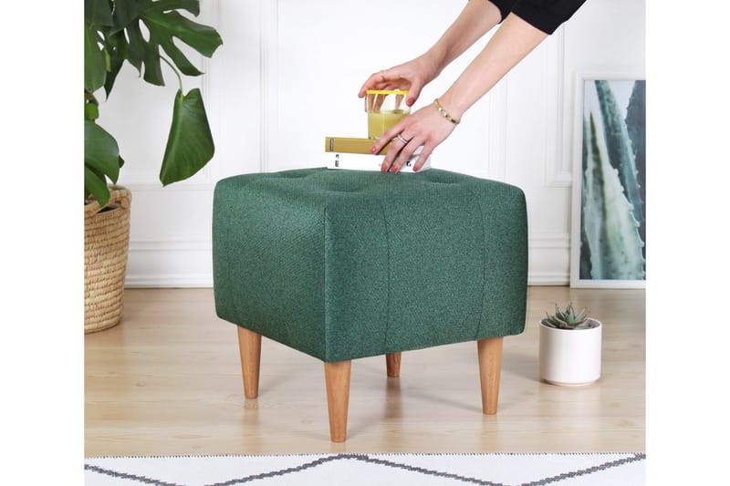 Grants Sittpuff 43 cm - Grön - Möbler - Vardagsrum - Stolar & sittmöbler - Sittpuff