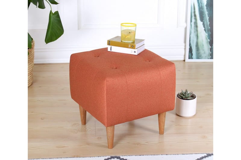 Grants Sittpuff 43 cm - Orange - Möbler - Vardagsrum - Stolar & sittmöbler - Sittpuff