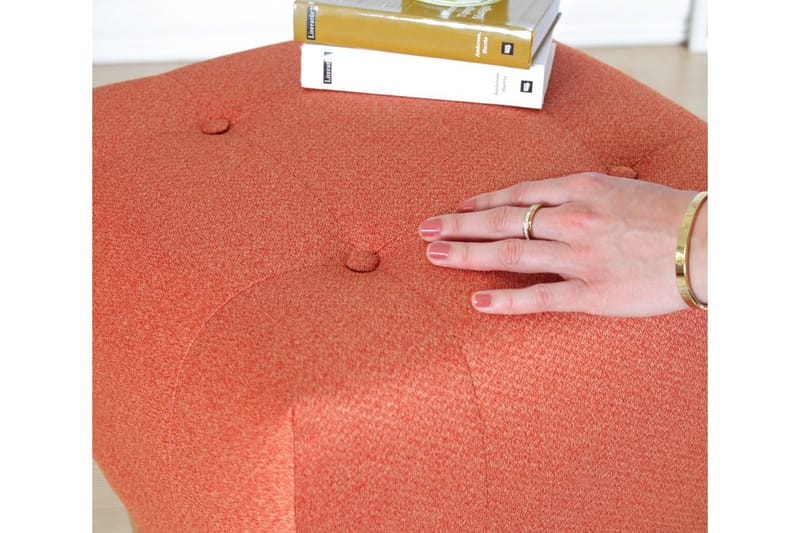 Grants Sittpuff 43 cm - Orange - Möbler - Vardagsrum - Stolar & sittmöbler - Sittpuff