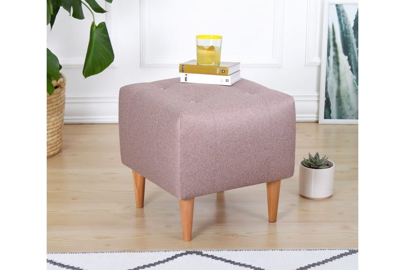 Grants Sittpuff 43 cm - Rosa - Möbler - Vardagsrum - Stolar & sittmöbler - Sittpuff