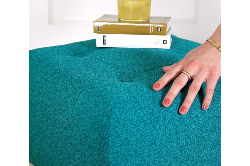 Grants Sittpuff 43 cm - Turkos - Möbler - Vardagsrum - Stolar & sittmöbler - Sittpuff