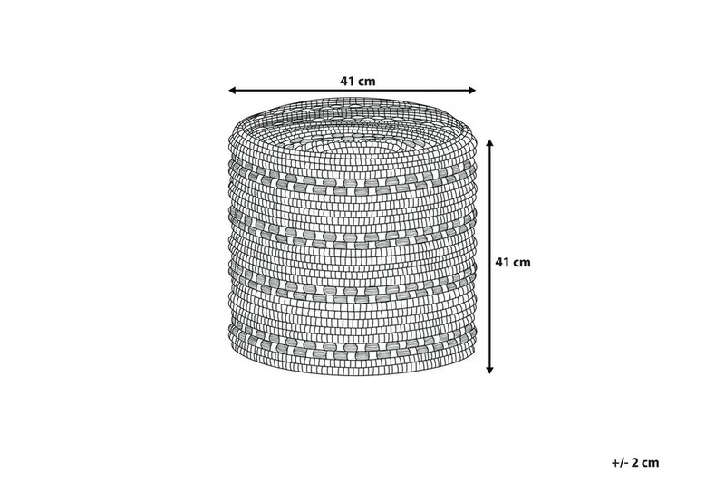 Guntur Sittpuff 41 cm - Vit - Möbler - Vardagsrum - Stolar & sittmöbler - Sittpuff