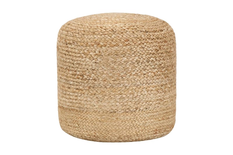 Handgjord sittpuff 40x45 cm jute - Brun - Sittpuff