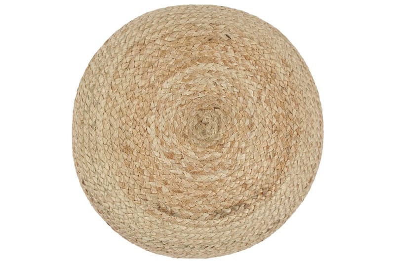 Handgjord sittpuff 45x30 cm jute - Brun - Sittpuff